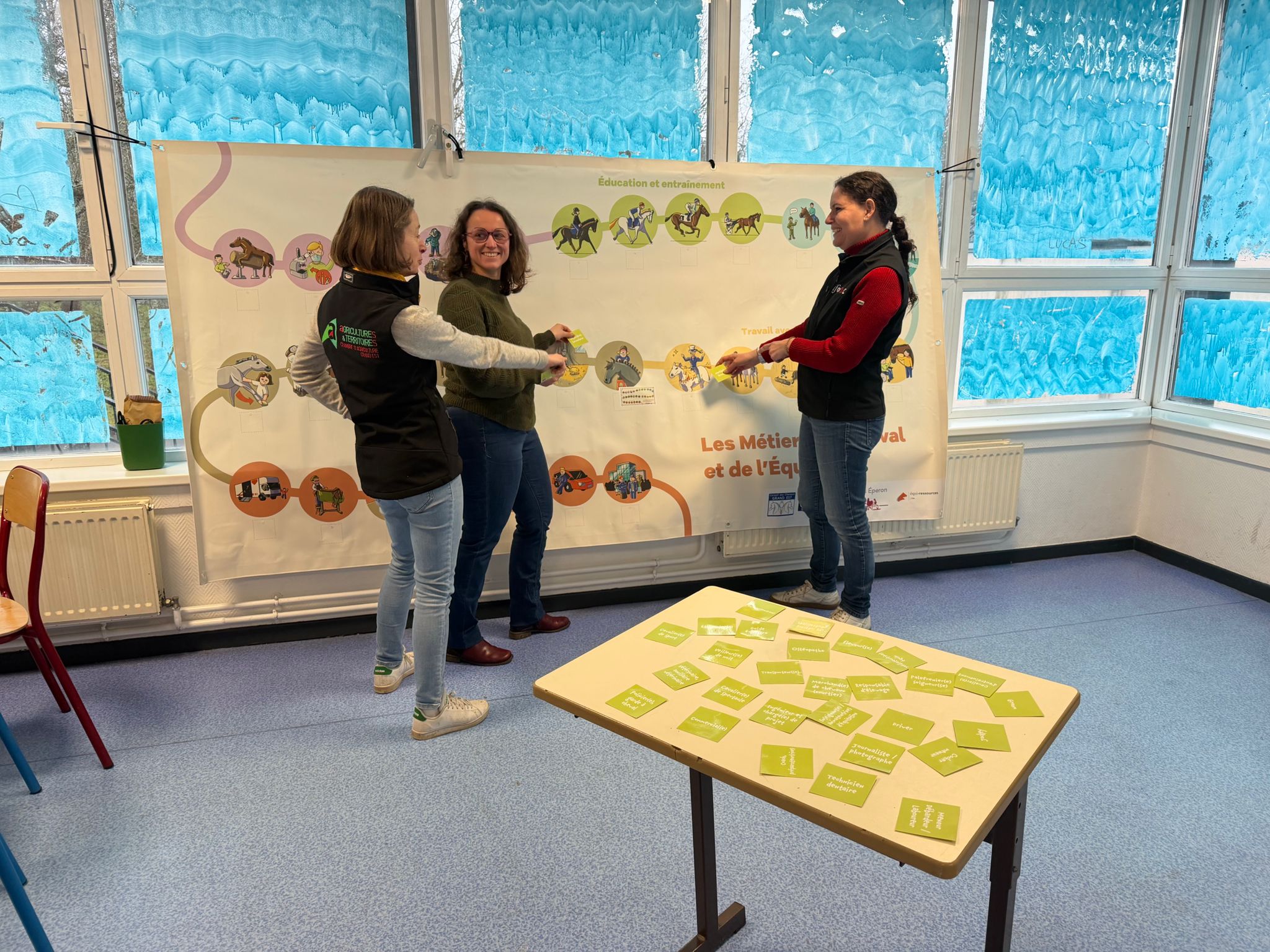 La Fresque des Métiers présentée au Forum des Métiers du Lycée Agricole de Château-Salins