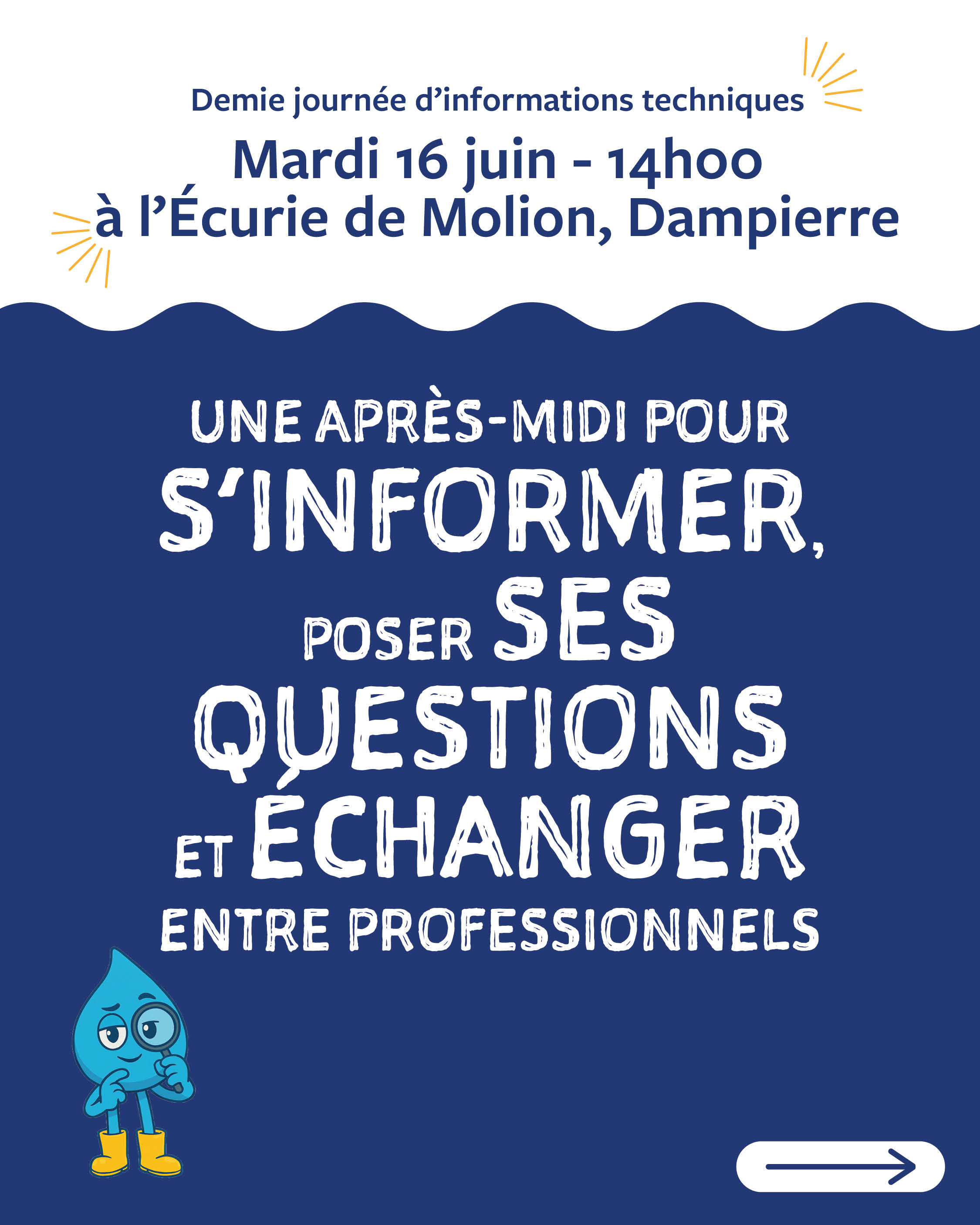 Gestion de l'eau dans les structures équine - demi-journée d'informations techniques
